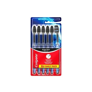 Colgate Toothbrush Super Flexi Charcoal Pack of 6