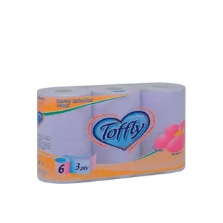 Toffly Colorata Maxi Toilet Paper Lilla 3 Plies 6 Rolls