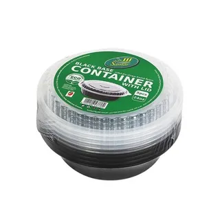 Samar Disposable Microwave Containers with Lid 24Oz Pack of 5