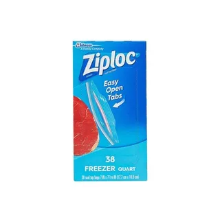 Ziploc Freezer Bags Quart 38 Bags