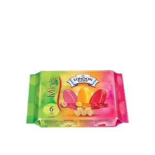 London Dairy Mini Sorbet Sticks 6 x 50ml - Mango+Raspberry+Pink Guava
