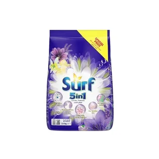 Surf 5 In 1 Lavender Freshness Automatic Laundry Powder Soap 2.4kg