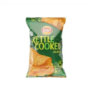 Lays Potato Chips Kettle Cooked Jalapeno 6.5 oz