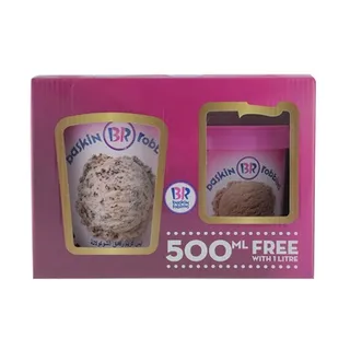 Baskin Robbins Ice Cream 1 ltr + 500 ml