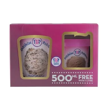 Baskin Robbins Ice Cream 1 ltr + 500 ml