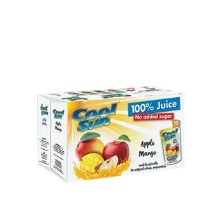 كول صن تفاح مانجو 100% عصير 200ml باك 10