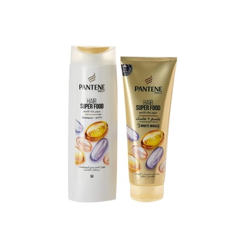 Pantene Superfood Full And  Strong 3 Minute Miracle Conditioner 200ml + shampoo 400 ml