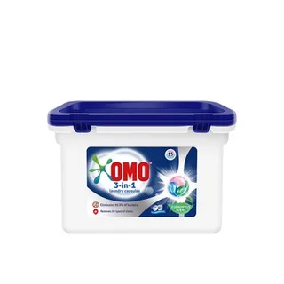 OMO 3in1 Laundry Capsules With Eucalyptus Scent 15 Capsules