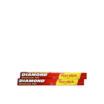 Diamond Non Stick Aluminium Foil Silver 30sqft Pack Of 2