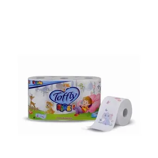 Toffly Kids Toilet Paper 3 Plies 6 Rolls