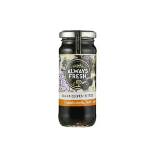 Always Fresh Black Pitted Olives 220g