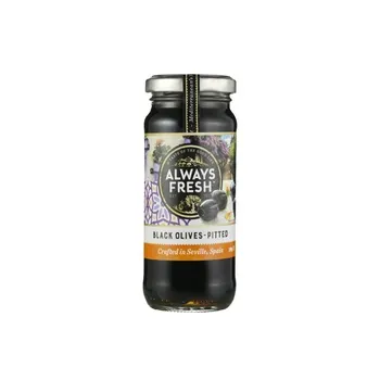 Always Fresh Black Pitted Olives 220g