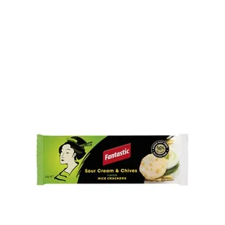 Fantastic Rice Cracker Sour Cream And Chives 100g