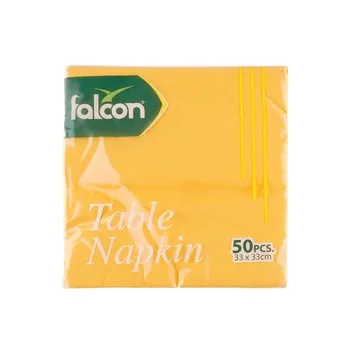 Falcon Yellow Napkin 33X33 50s