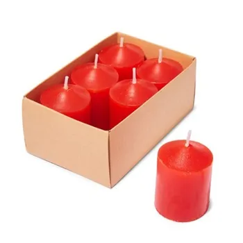 Samar Votive Candle 6 pcs Red-Strawberry