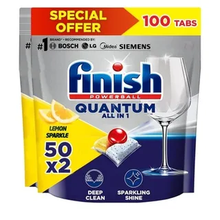 Finish Quantum All in one Lemon 50 Tabs Pack of 2
