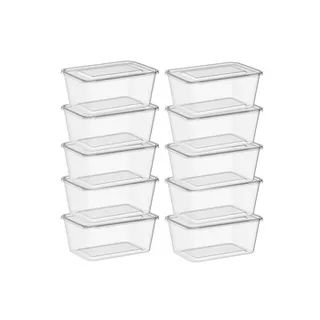 Samar Microwave Container Rectangular 1000cc With Lid