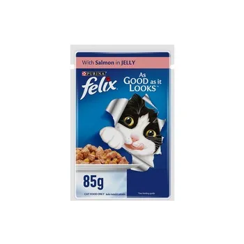 فيليكس سلمون في جيلي قطط بالغ رطب 85g