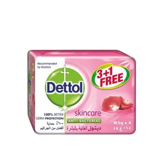 ديتول صابون بار للعناية بالبشرة مضاد للبكتيريا 4X165g
