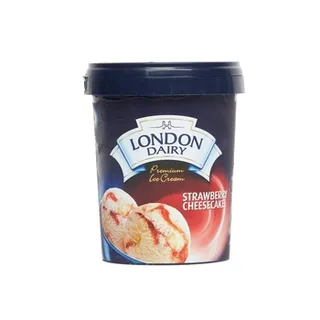 London Dairy Ice Cream Strawberry Cheese Cake 500ml