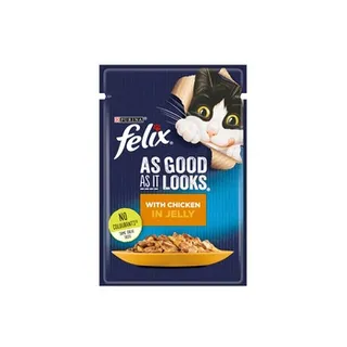 بورينا فيليكس دجاج في جيلي كيس 85g