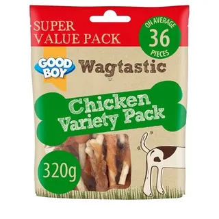 Wagtastic Chicken Variety Pack 320g