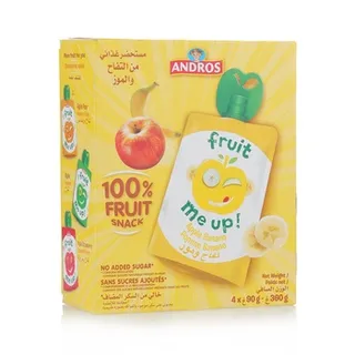 Andros Fruit Me Up Apple Banana 4*90g