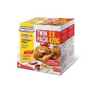 Americana Chicken Fillet Hot & Crunchy 2 x 420g