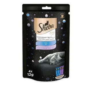 Sheba Melty Tuna Mix Creamy Cat Treats 48g