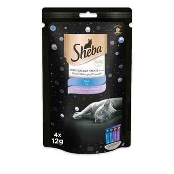 Sheba Melty Tuna Mix Creamy Cat Treats 48g