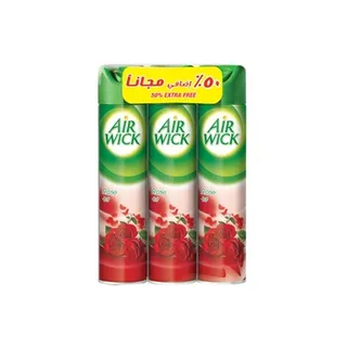 Air Wick Air Freshener Aerosol Rose 300ml Pack of 3