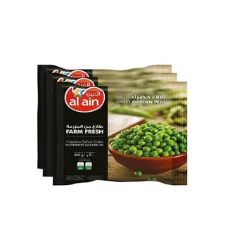 Al Ain Green Peas 3 x 400g