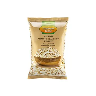 Goodness Foods Almond Blanched Slivered 100g