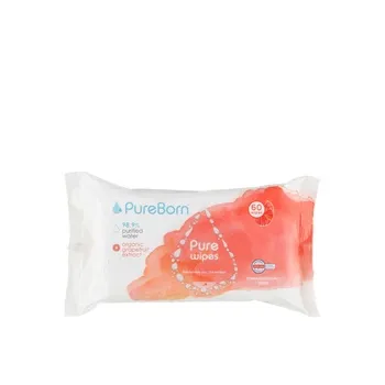 Pure Born Pure Grapefruit Wipes 60s