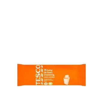 Tesco 15 Draw String Scent Bin Liner 50L