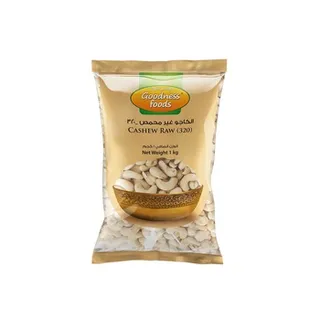 Goodness Foods Cashew Raw 320 1kg