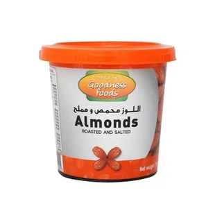 Goodness Foods Almonds Roasted & Salted Jar 200g