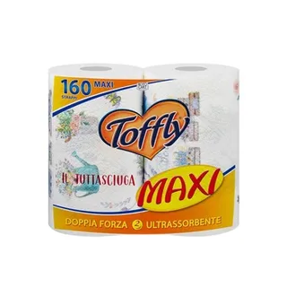 Toffly Maxi Kitchen Roll 2 Plies 2 Rolls