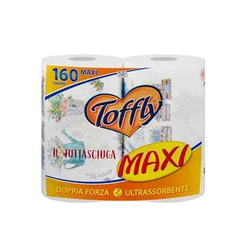 Toffly Maxi Kitchen Roll 2 Plies 2 Rolls