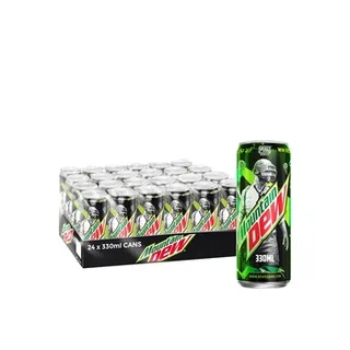 Mountain dew carbonated can soft drinks 330ml Pack of 24