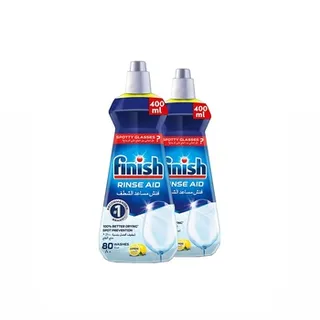 Finish Rinse Aid Lemon 2X400ml