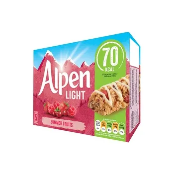 Alpen Breakfast Bar Light Summer Fruit 5 X 19g