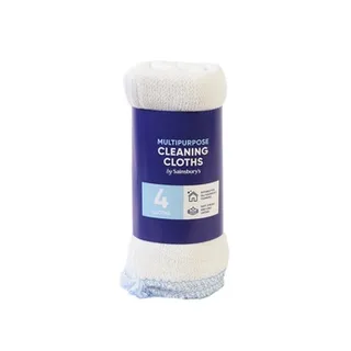 Sainsburys 4 Cleaning Cloths