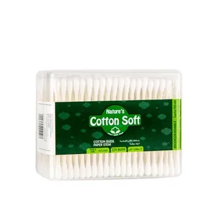 Cotton Soft 200 Pieces Cotton Buds Rectangular Container