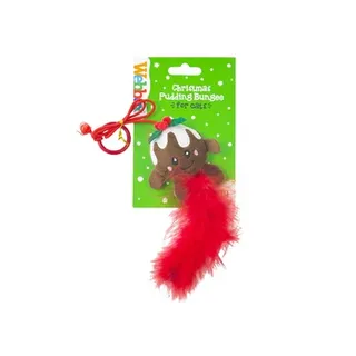 Webbox Festive Cat Christmas Pudding Toy