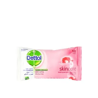 ديتول مناديل جلد حساسة مضادة للبكتيريا 10pcs