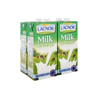 Lacnor Skimmed Milk 4 x 1L