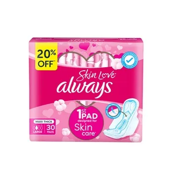 Always Breathable Soft Maxi Thick Large Sanitary Pads with Wings 30 Pads