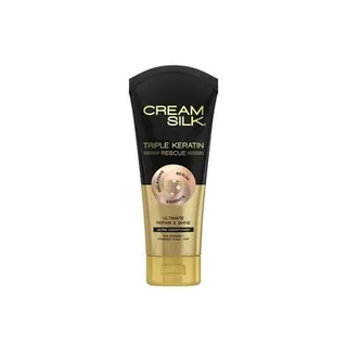 Cream Silk Triple Keratin Rescue Conditioner For Intensely Damaged And Dull Hair Ultimate Repair And Shine 170ml