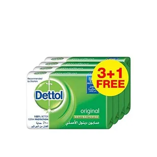 Dettol Original Anti bacterial Bar Soap 165g Pack of 4